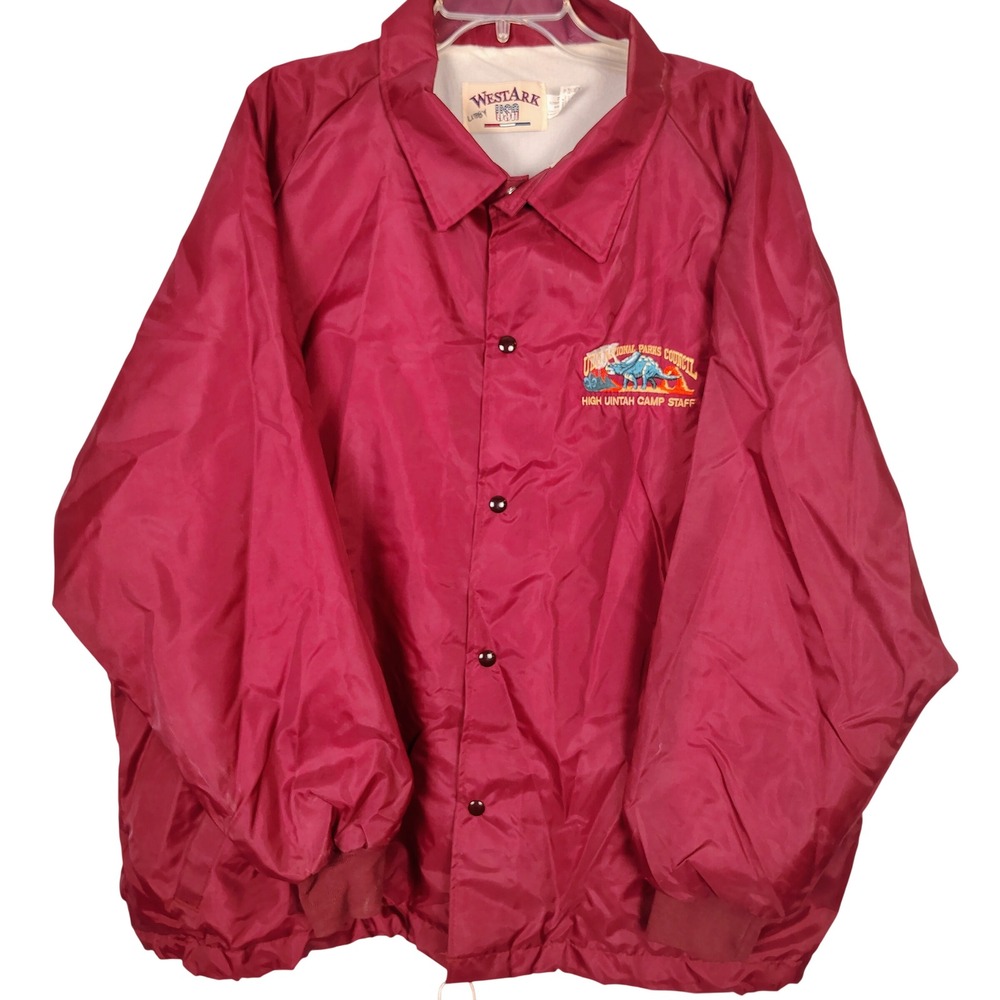 Westark USA Utah National Parks Council Coaches Jacket Maroon‎ Red Mens 2XL